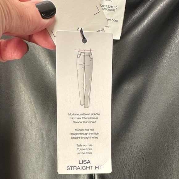 NWT Black Faux Leather Pants - Picture 7 of 11